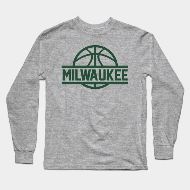 Milwaukee Basketball Long Sleeve T-Shirt by CasualGraphic